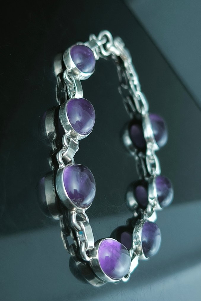 Améthyste - Argent - Bracelet - Argent sterling #3.2