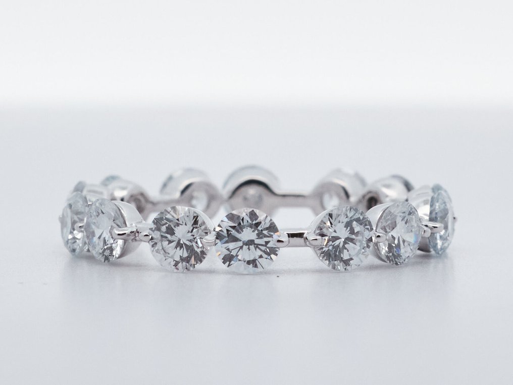 χωρίς τιμή ασφαλείας - Δαχτυλίδι - 14 καράτια Λευκός χρυσός -  2.66ct. tw. Διαμάντι (Εργαστηριακής καλλιέργειας) #2.1