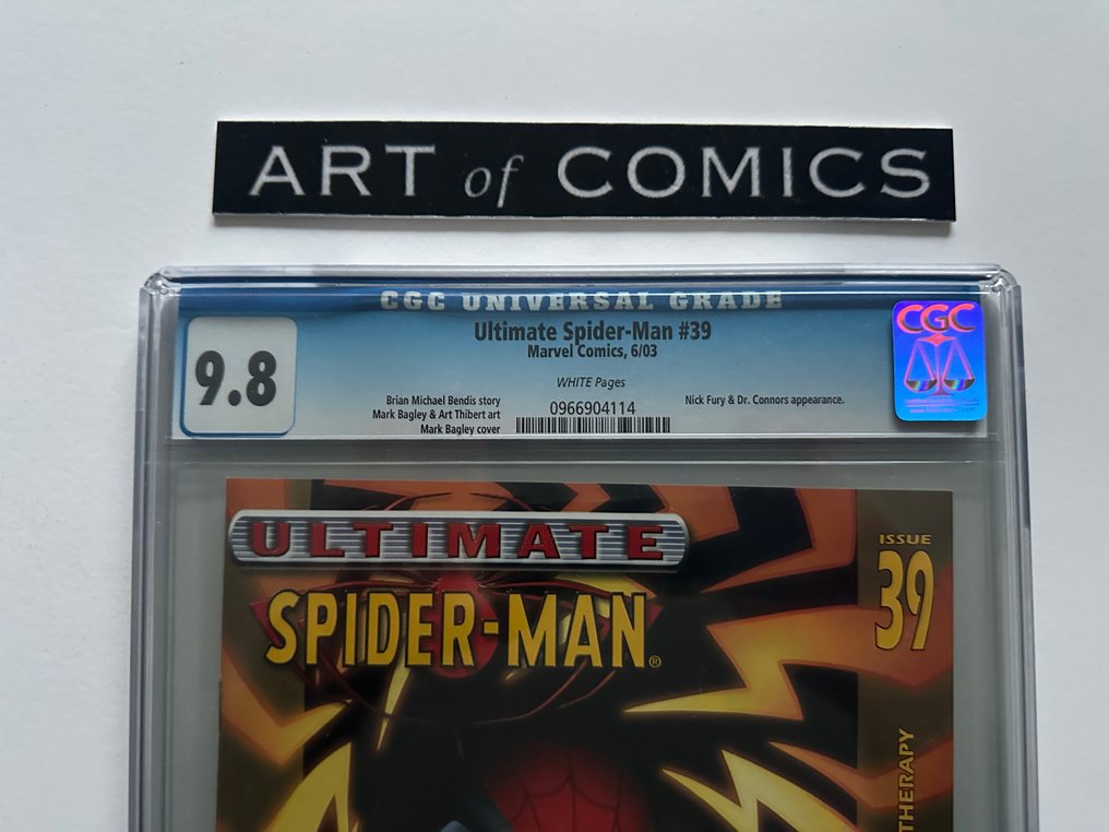 Ultimate Spider-Man #39 - CGC 9.8 - Nick Fury, Dr Connors appearance - 1 Graded comic - EO - 2003 #1.0