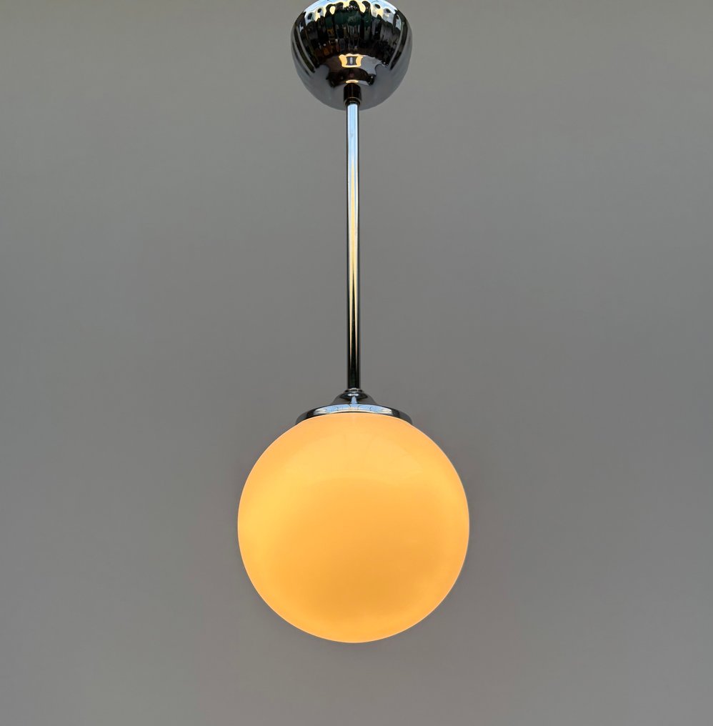 Hængende lampe - Glas, Forkromet #3.2