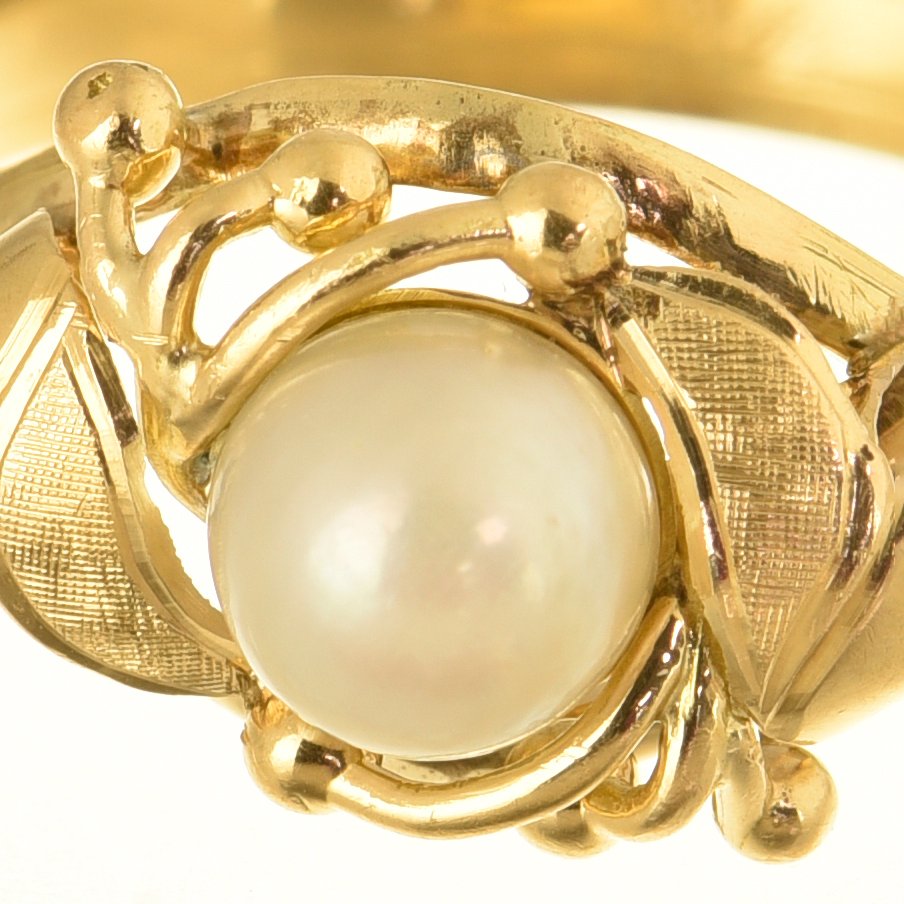 Ring - 18 karat Gull Perle #1.0