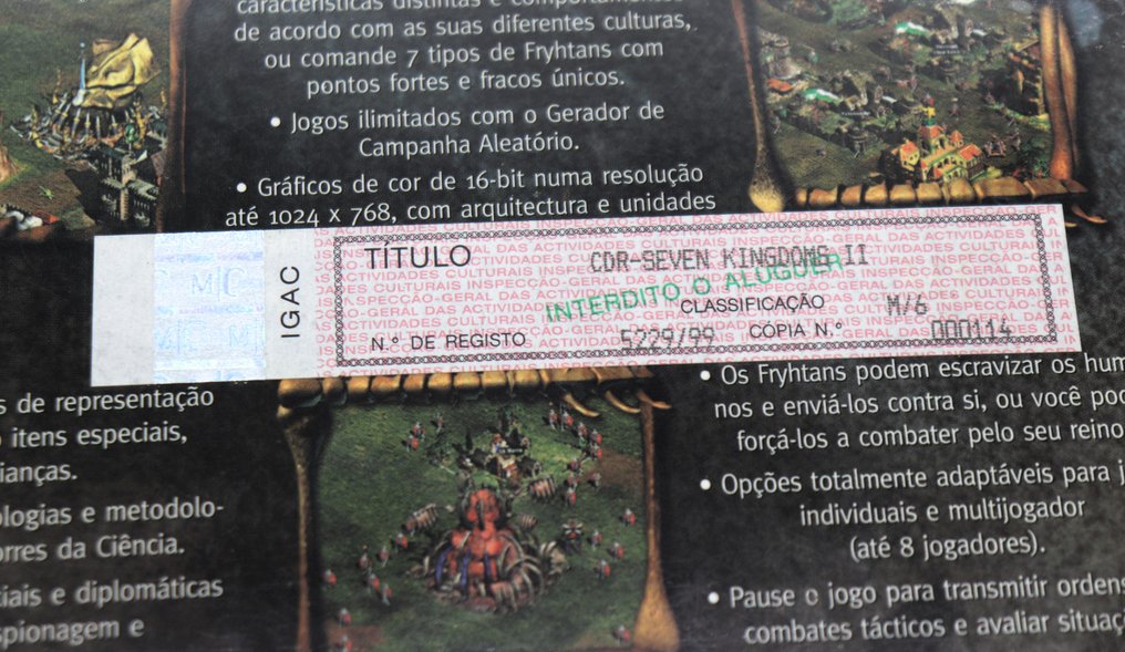ECO GAMES - Big Box PC - SEVEN KINGDOMS II - Βιντεοπαιχνίδια - Σφραγισμένο στην αρχική του συσκευασία #4.3