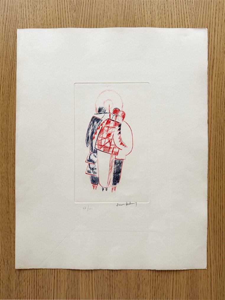 Sonia Delaunay (1885-1979) - Les Trois dames, c.1970 #3.2