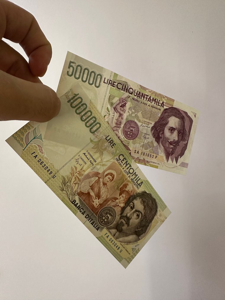 意大利. - 7 banconote Lire 1982/1994  (没有保留价) #3.2