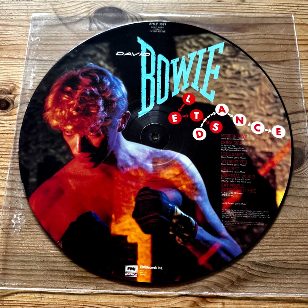 大衛鮑伊 - Let's Dance [1983 first Pressing, Picturedisc] - LP - 第1次立體聲按壓, 彩膠唱片 - 1983 #1.0