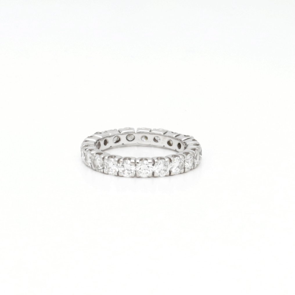 戒指 - 18K包金 白金 -  2.31ct. tw. 钻石 (天然)  #1.0