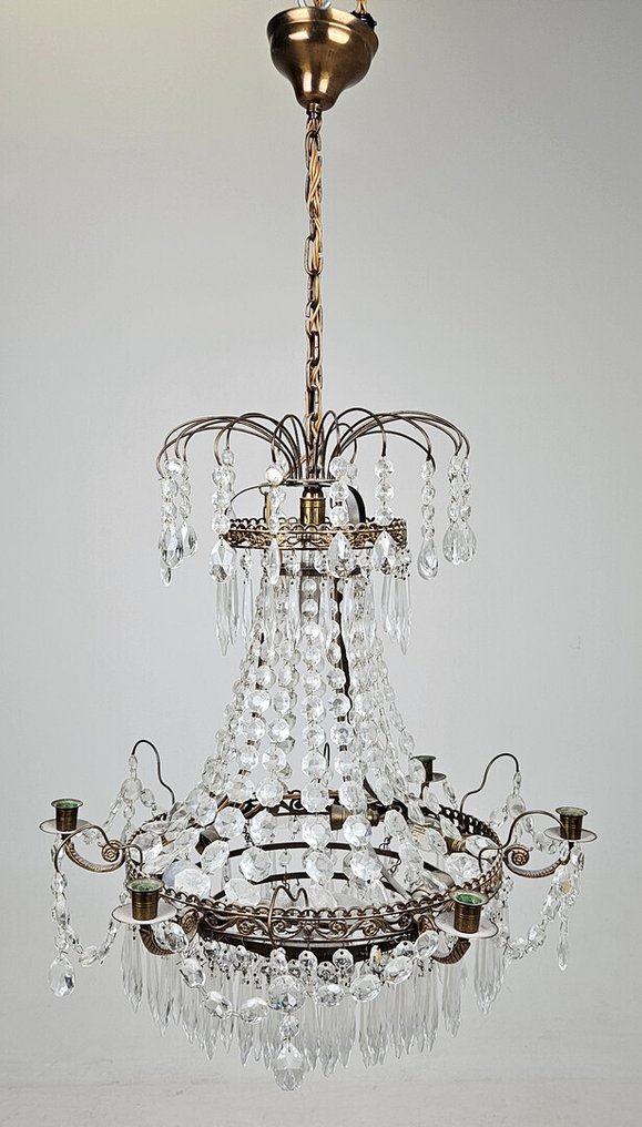 Lysekrone - Messing, Krystal, Glas, Metal #4.3