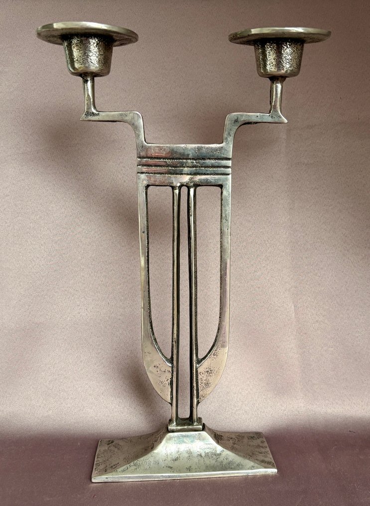 Candelabro (2) - Metallo - Vintage brutalist #2.1