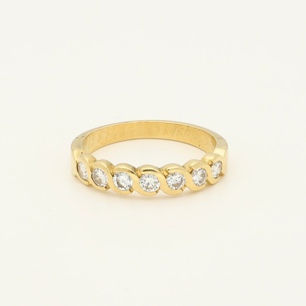 Δαχτυλίδι - 18 καράτια Κίτρινο χρυσό -  0.63ct. tw. Διαμάντι (Φυσικό)  #1.0