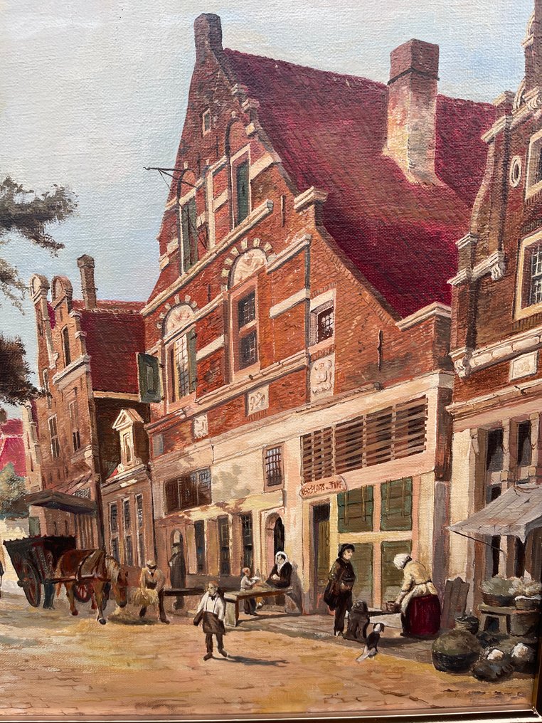 Adrianus van der Wel (1920), naar  Cornelis Springer - Stadsgezicht Enschede #3.2