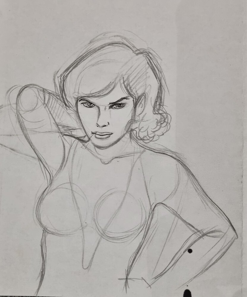 Renaud - 3 Original preliminary drawing - Jessica Blandy #2.1