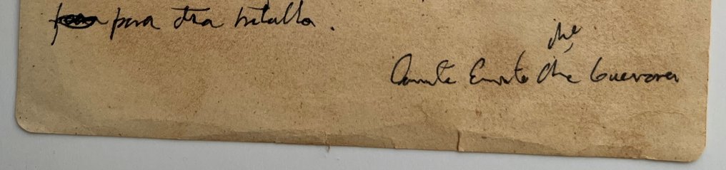 Signed ; Che Guevara - Battlefield Letter - 1958 #3.2
