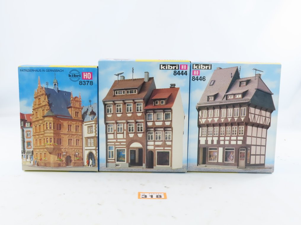 Kibri H0 - B-8378/8444/8446 - Kituri de construit machete tren (3) - 3 seturi de construcție pentru clădiri vechi din oraș #2.1