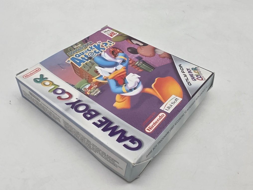 Nintendo - Nintendo Gameboy, boxed with game, Inlay,  box protector and manual - Extremelt Rare - Old Stock - Disney's Donald Duck Quack Attack - First Edition - Videospil - I original æske #4.3