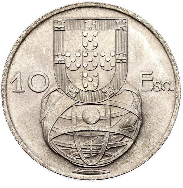 Portugal. 10 escudos 1954 - NGC MS66 #1.0