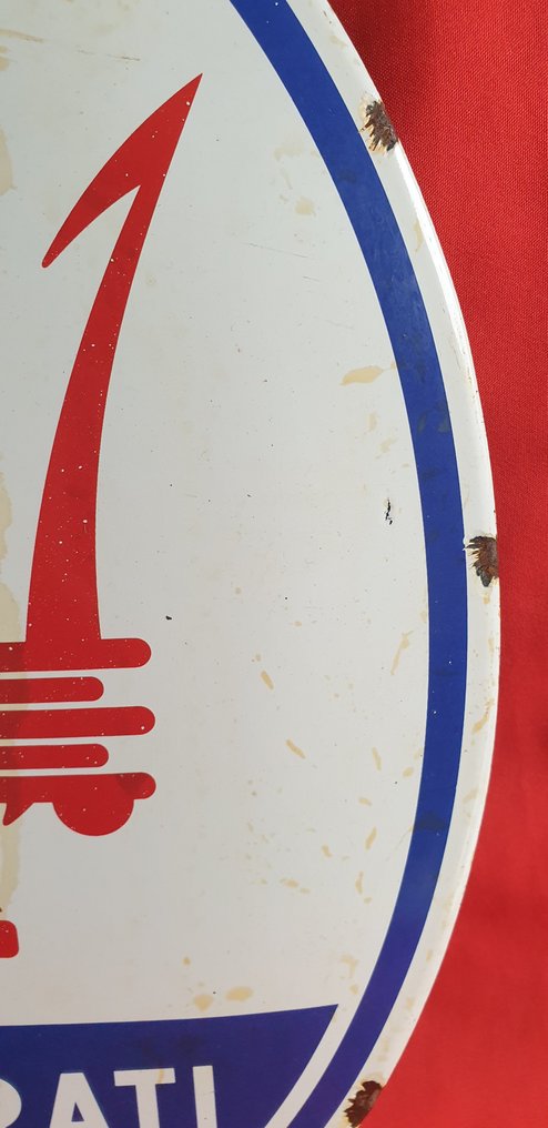 Maserati - 来自遗产“玛莎拉蒂珐琅牌椭圆形” - 珐琅标志 - 搪瓷, 金属 #3.2