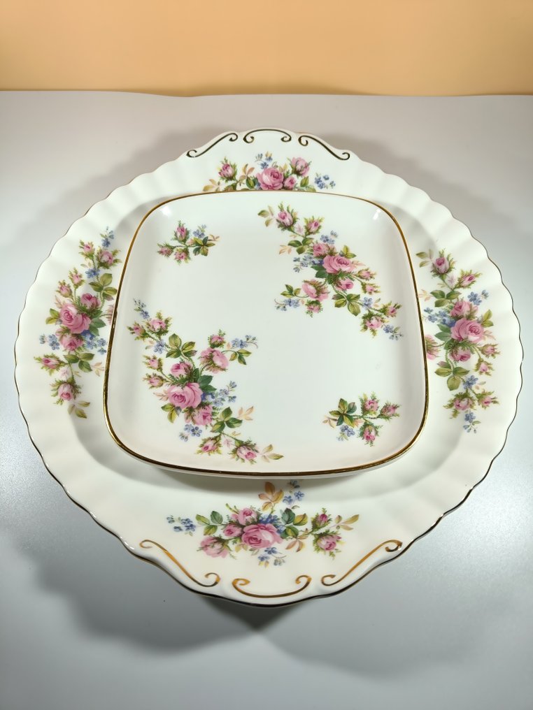 Royal Albert - Royal Albert - Serving tray (2) - Bone - Royal/Moss Rose/(c.1957) #1.0