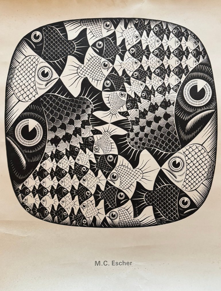 M.C. Escher (1898-1972), after - Vissen en Schalen #1.0