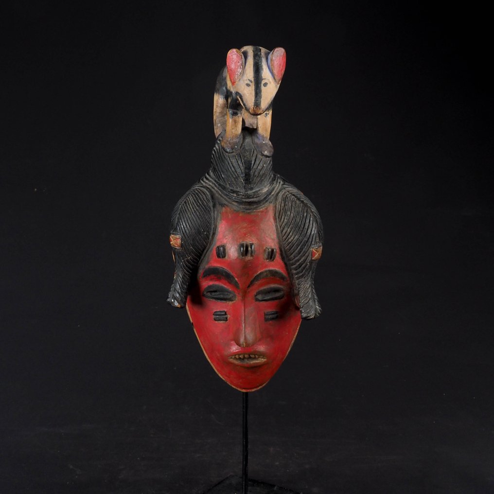仪式面具 - Yaure - 象牙海岸  (没有保留价) #3.2