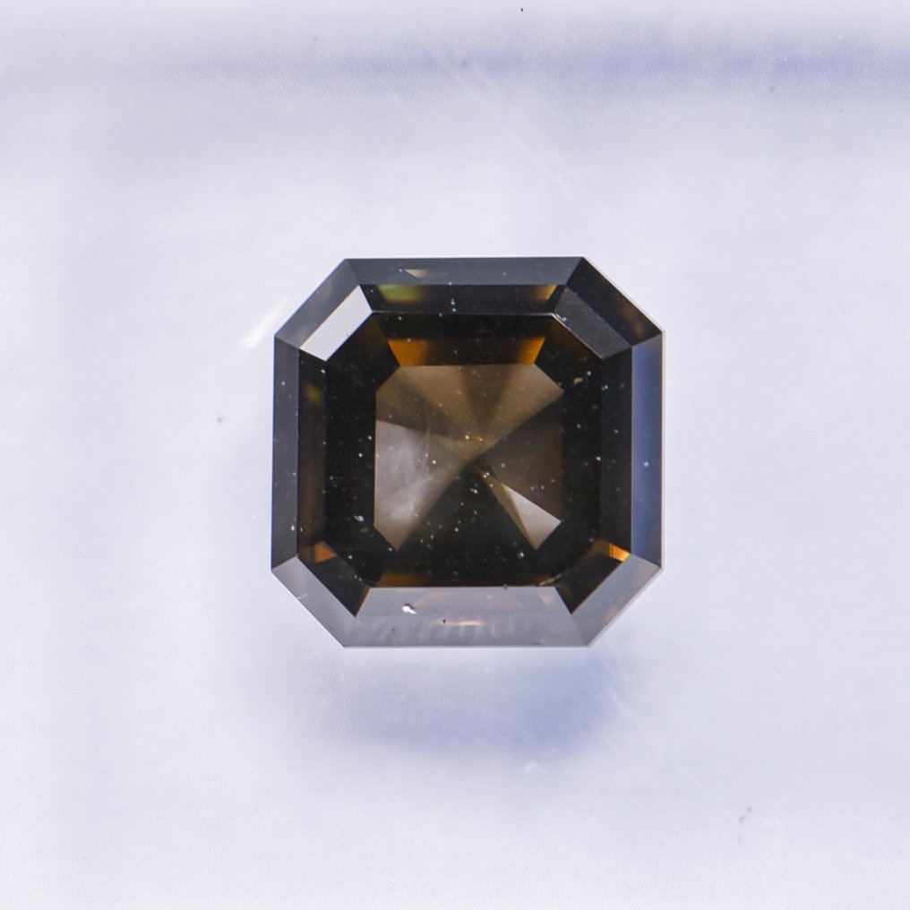 没有保留价 - 1 pcs 钻石  (天然色彩的)  - 1.32 ct - 祖母绿 - Fancy dark 稍帶綠色的 灰色 - SI2 微内含二级 - 国际宝石研究院（IGI） - VG #2.1