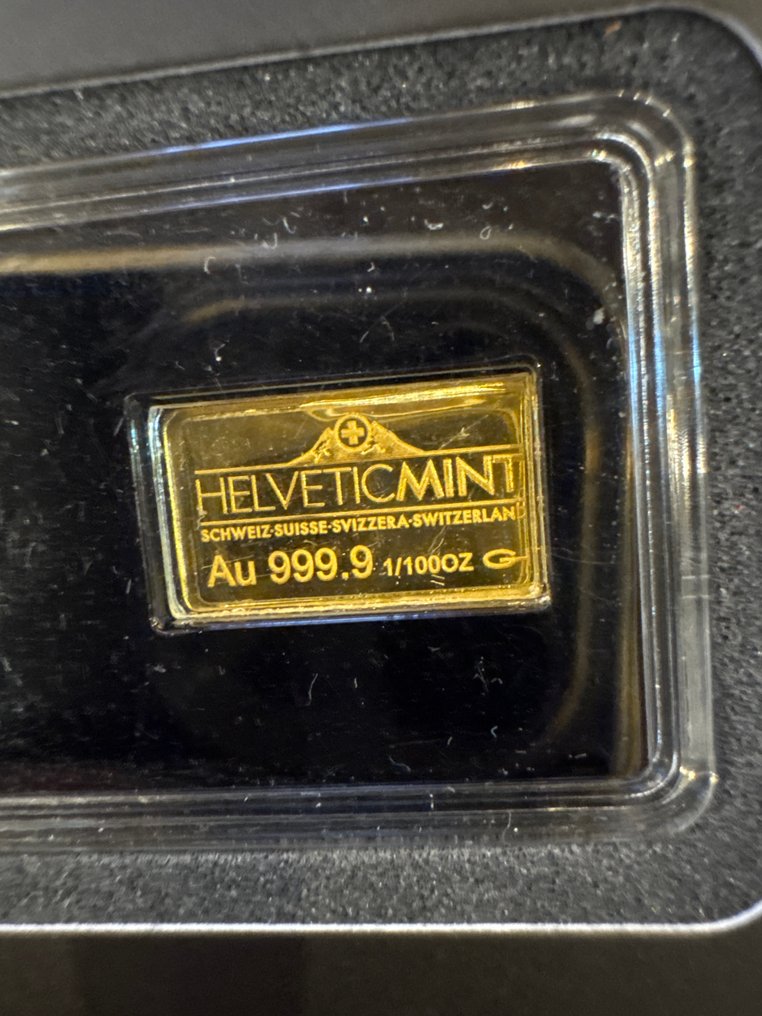 Zwitserland. Gold medal Eiger Mönch Jungfrau 1/100 oz(.999) mit CoA  (Zonder minimumprijs) #1.0