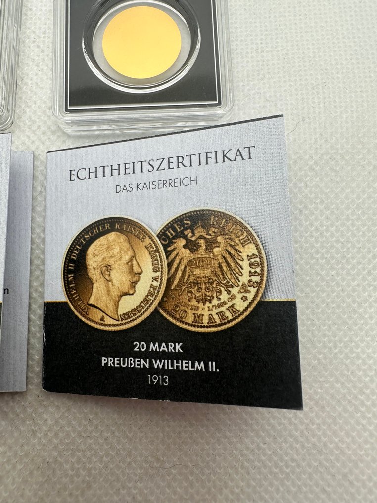 Duitsland. Medal ND 20+20 Mark , oro   (.999) (2 bars)  (Zonder minimumprijs) #2.1