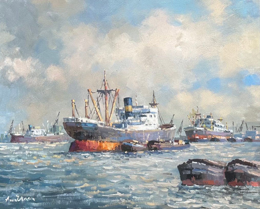 Anton van Unen (1918-2000) - Havengezicht #1.0