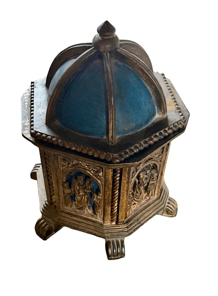  Relikvieboks - Tre - 1850-1900 - 30 cm  #1.0