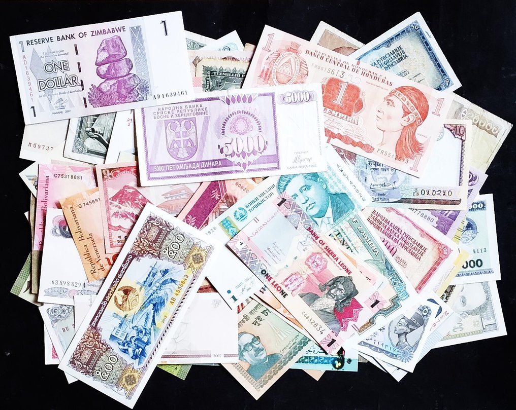 Verden. - 97 Banknotes - Various Dates  (Ingen mindstepris) #2.1