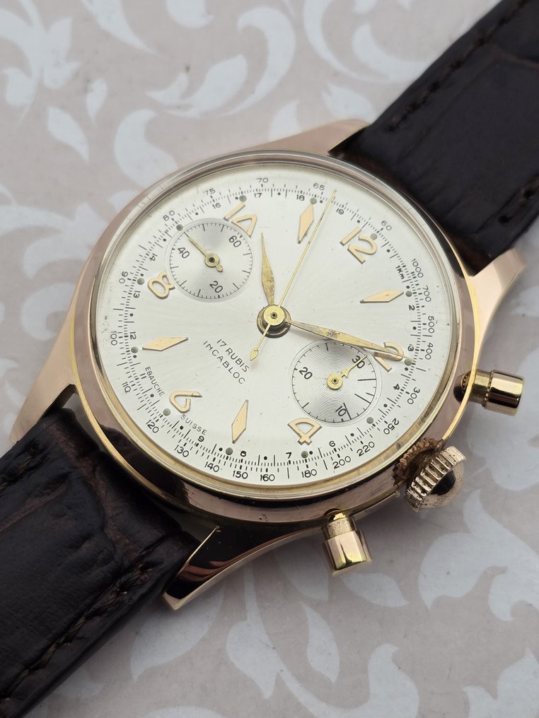 Chronographe Suisse - Cal. Landeron 48 - Ingen mindstepris - Mænd - 1900-1949  #3.2