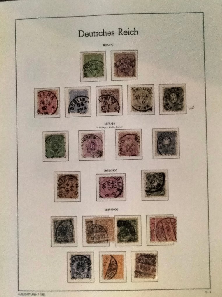 德意志帝国 1872/1945 - 德意志帝国收藏在灯塔相册中 #3.2