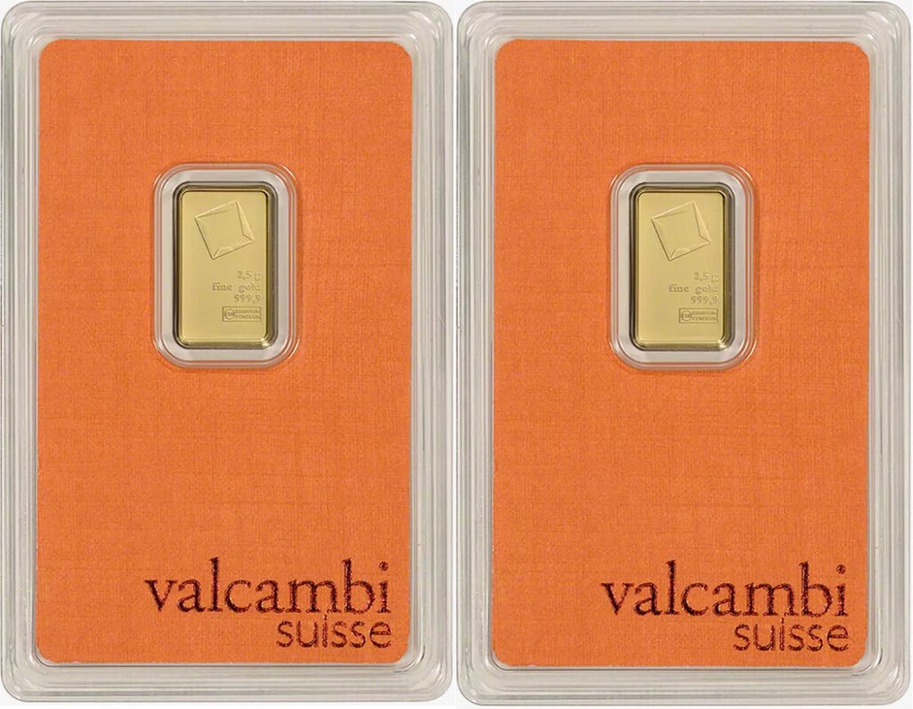 5 grammi - Oro .999 - Valcambi, Switzerland - Sigillato e con certificato #1.0