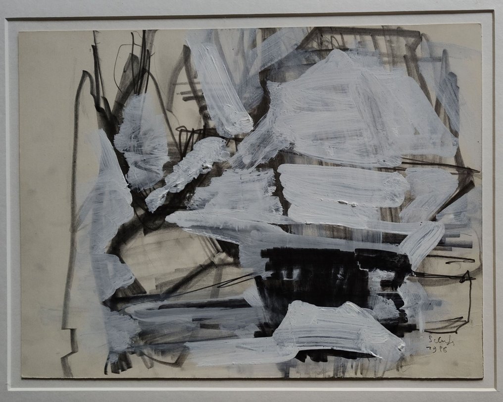 Rudolf Schoofs (1932) - Unique work from 1986, handsigned and dated #2.1