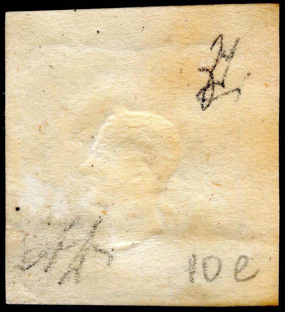 意大利古國－倫巴第-威尼托王國 1861 - 报纸邮票，维内托及曼托瓦省——面值1.05索尔迪，灰色，崭新 - Sassone n. 10e #1.0