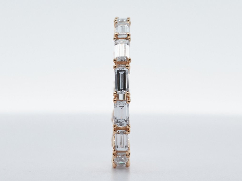 沒有保留價 - 戒指 - 14 克拉 黃金 -  2.01ct. tw. 鉆石 (實驗室培育) #1.0