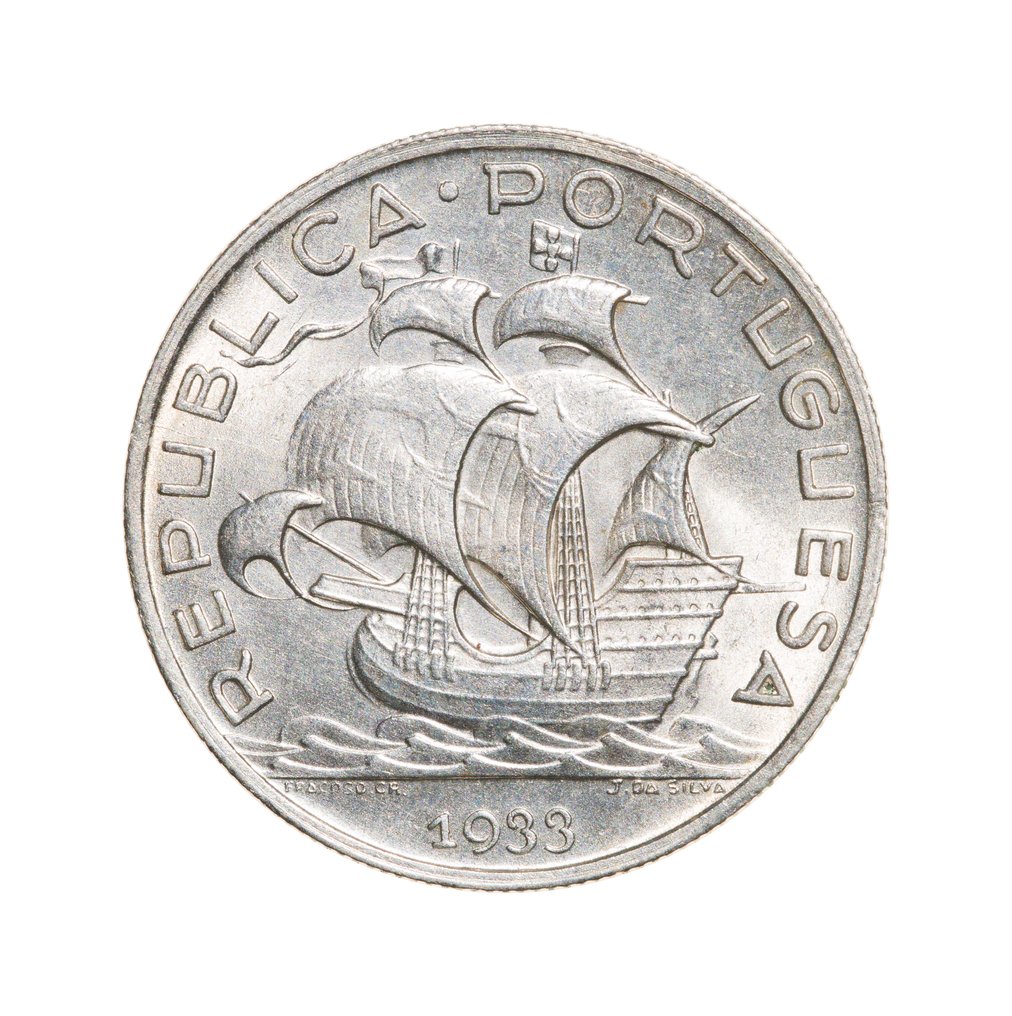 Πορτογαλία. República Portuguesa. 5 Escudos 1933  (χωρίς τιμή ασφαλείας) #1.0