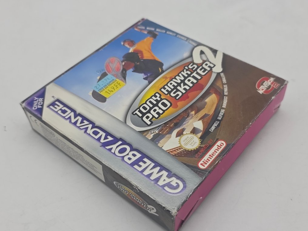 OLD STOCK Extremely Rare Nintendo Game Boy Advance TONY HAWK'S 2 PRO SKATER  First edition Eur Pal - Nintendo Gameboy, boxed with game,lnlay - Gra wideo - W oryginalnym pudełku #4.3