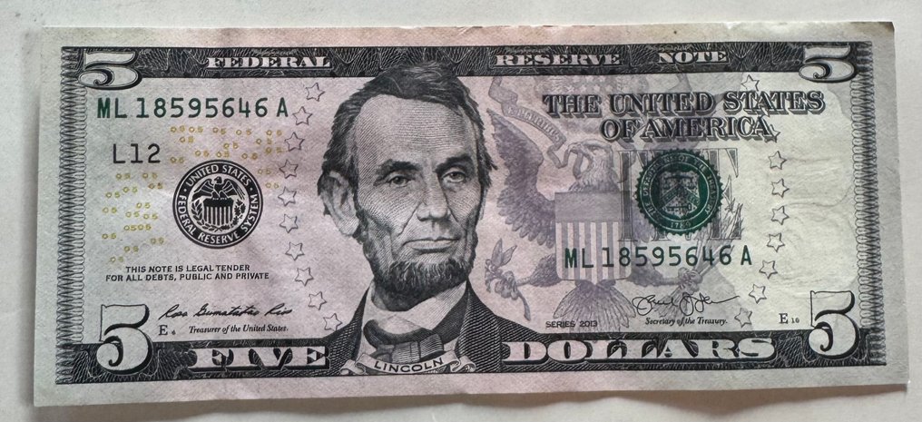 美国. - 8 x 5 Dollars - 2013 - Pick 539  (没有保留价) #3.2