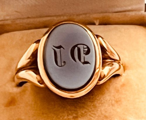 Δαχτυλίδι με σφραγίδα - 18 καράτια Κίτρινο χρυσό #1.0