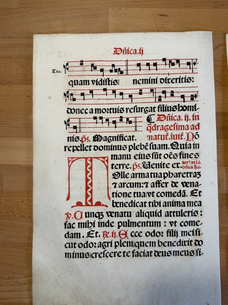 Lucantonio Giunta - Antiphonal Leaf from the 1500s - Gregorian Chants - 1500 #1.0