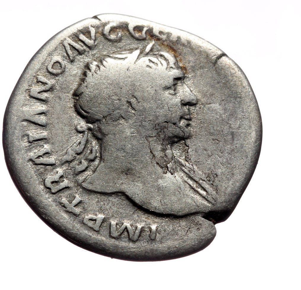 Imperio romano. Trajano (98-117 d.C.). Denarius Seated Roma  (Sin precio de reserva) #1.0