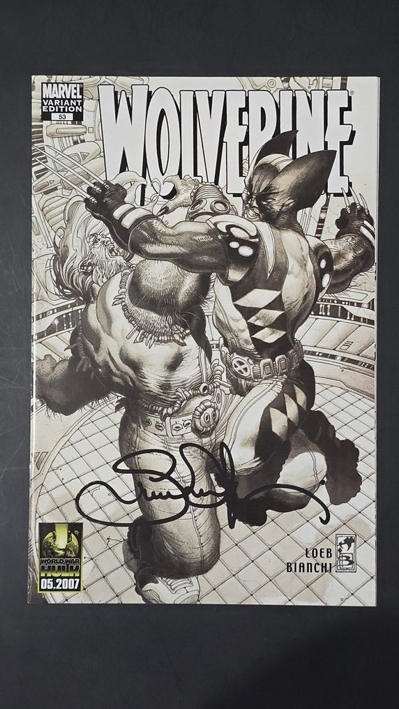 Wolverine (Vol. 3) #53 - Black & White Edition - Signed by Simone Bianchi + COA - 1 Signed comic - EO - 2007 #1.0