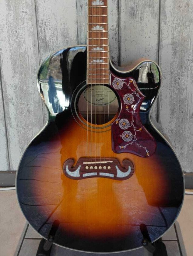 Epiphone - Epiphone J 200 -  - Κιθάρα με στενό κουφωτό σώμα - Γαλλία - 2025 #1.0