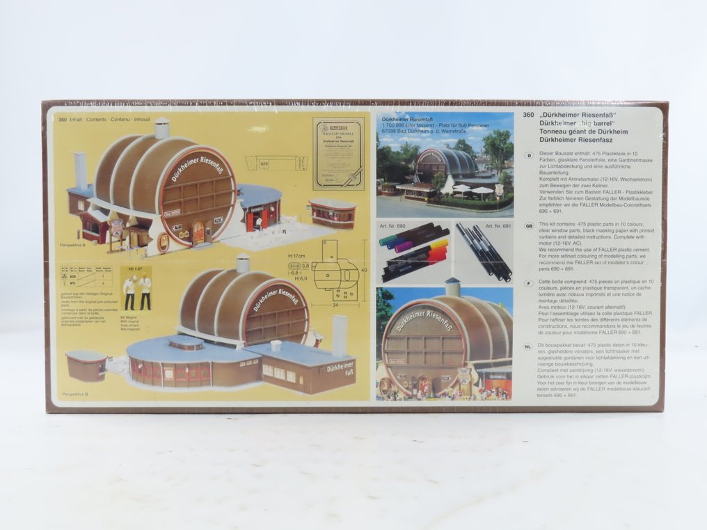 Faller H0 - Exclusiv Modell 360 - 模型火車建造工具 (1) - 1996年Dürkheim的独家型号，配有巨大的阴茎和运动的上部，以及证书。 #4.3