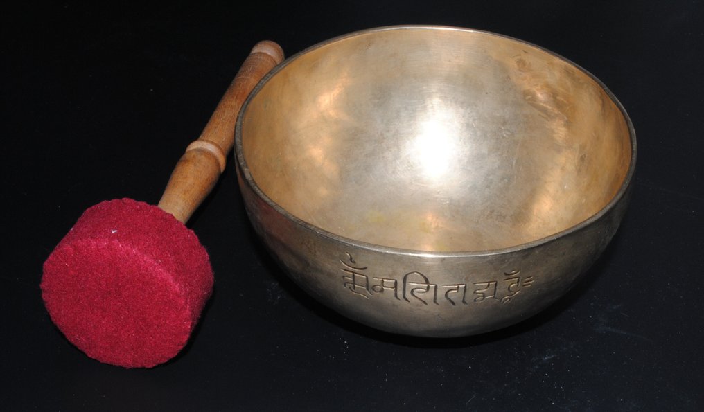 音叉碗 满月碗 Newar 477克 15.5 x 7.5厘米 - 尼泊爾  (沒有保留價) #1.0