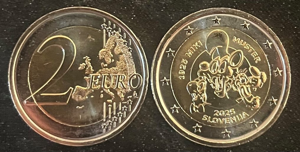 Σλοβενία. 2 Euro 2025 "Miki Muster" (25 stuks) in muntrol  (χωρίς τιμή ασφαλείας) #3.2