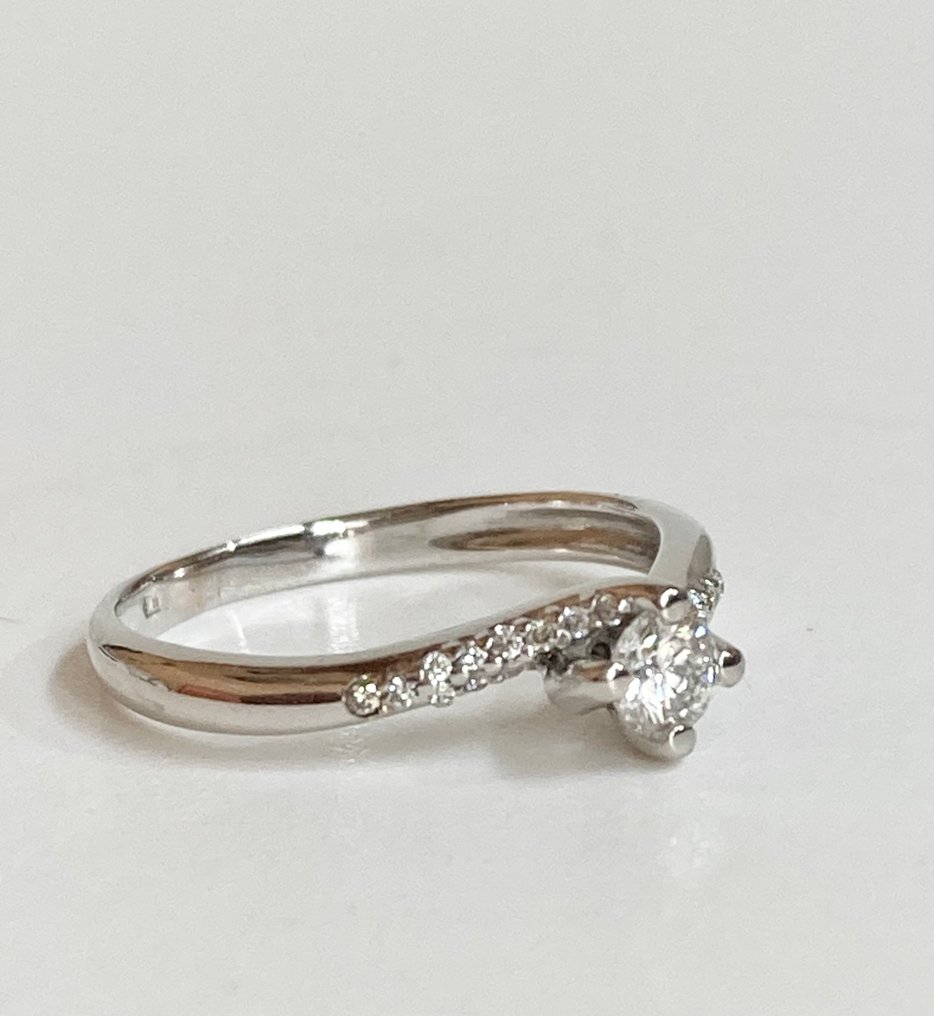 Δαχτυλίδι - 18 καράτια Λευκός χρυσός -  0.28ct. tw. Διαμάντι (Φυσικό) - Διαμάντι #3.2
