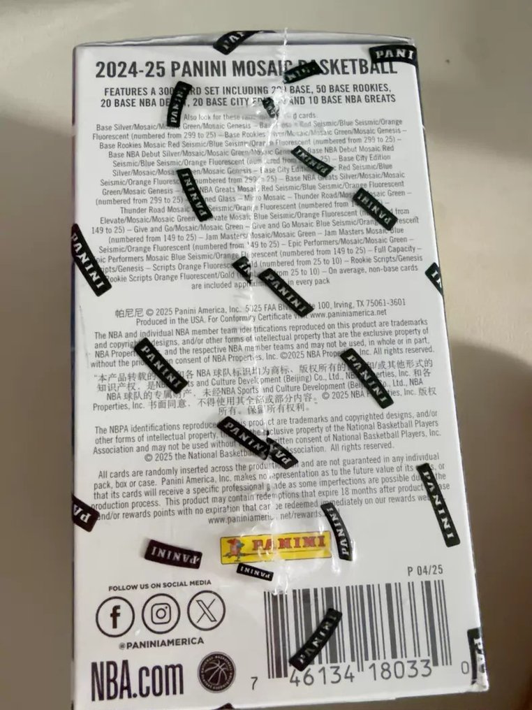 2024/25 Panini Mosaic Stephen Curry Box - Casi impecable (CI) #4.3