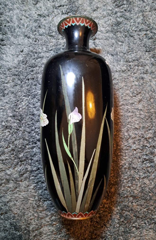 Βάζο - Χαλκός, Σμάλτο - Ιαπωνία - Meiji period (1868-1912) - Ιαπωνικό βάζο  (χωρίς τιμή ασφαλείας) #3.2