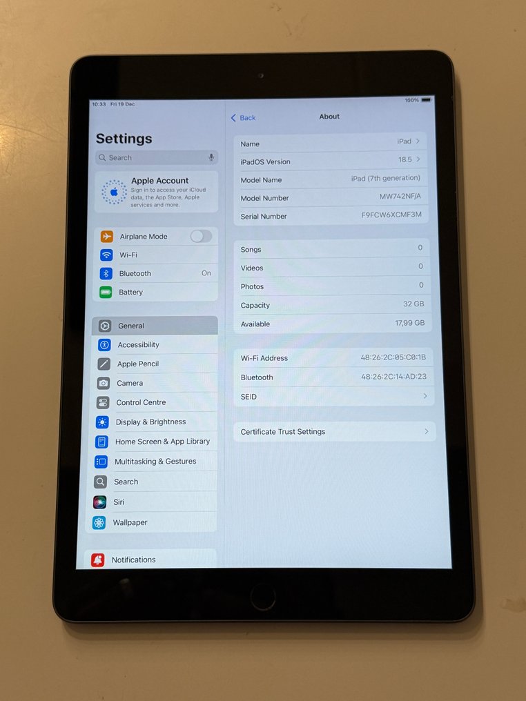 Apple iPad (7th generation) 10.2 WiFi 32GB - Telefono cellulare (1) #3.2